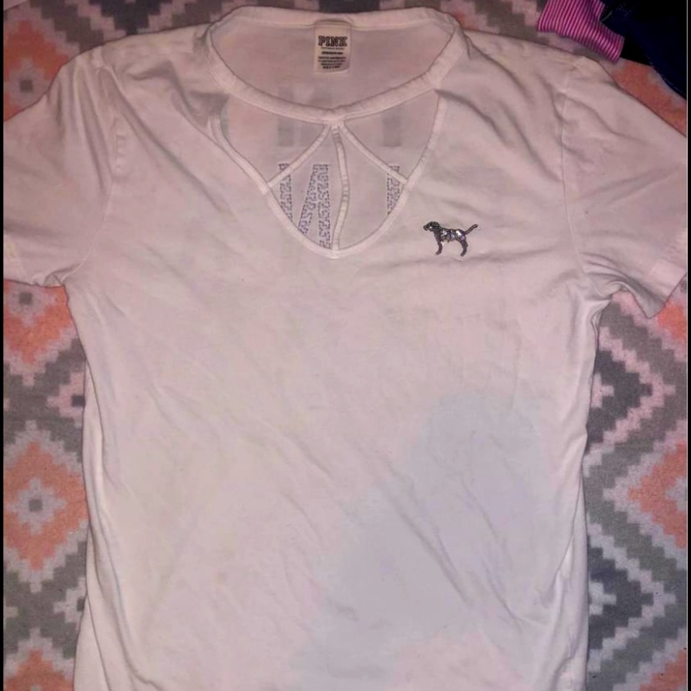 ISO VICTORIAS SECRET PINK SHIRT. IN SEARCH OF